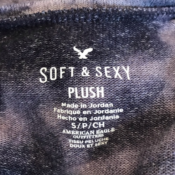 American Eagle Soft & Sexy Plush Sweatshirt Purple - Picture 7 of 9